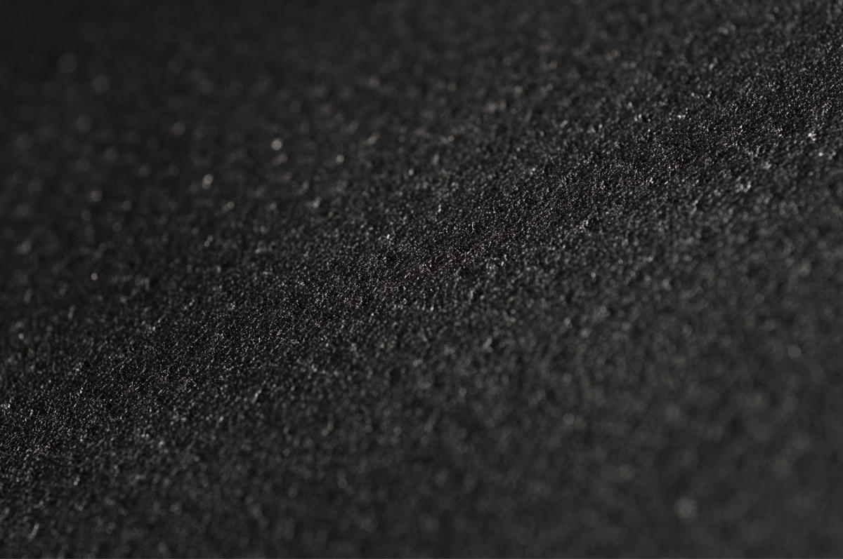 Black Lining Leather Hide close Up