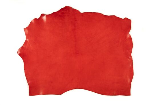 Red Vegetable Tanned Leather